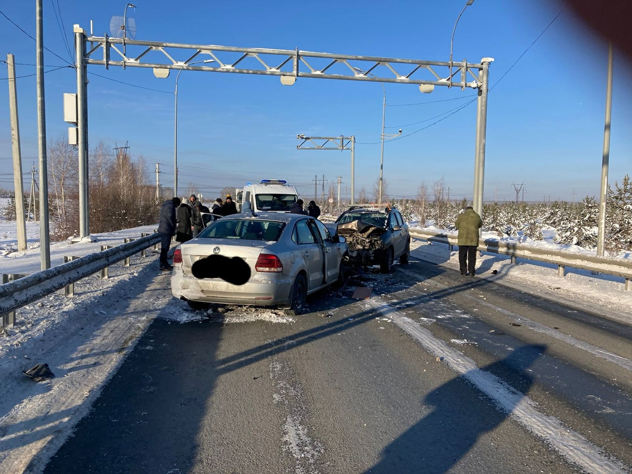 Автоавария лобовое столкновение