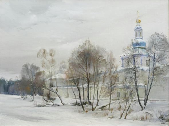 Зимние пейзажи художника Романа Романова