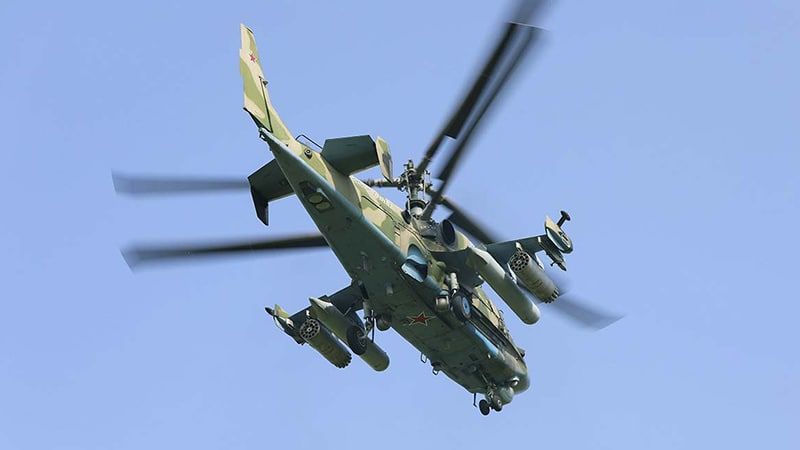 Кадры уничтожения позиций ВСУ с помощью «Аллигаторов» Ка-52 появились в Сети