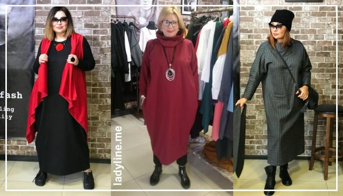 Зимние платья Бохо 2020: Модные фасоны для пышных дам