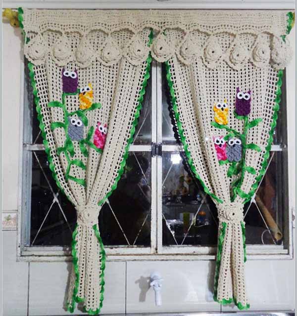 вязание для дома шторы