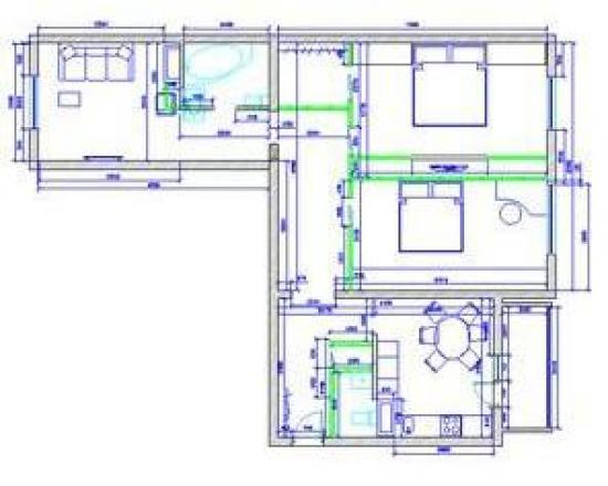 Перепланировка 3 х комнатной квартиры хрущевки — фото