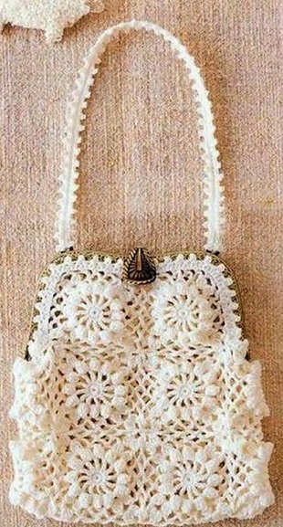 Сумка из квадратных мотивов