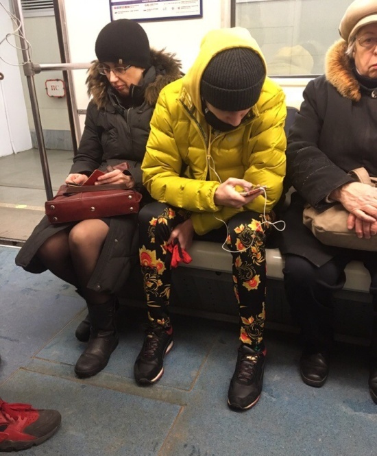 Странные модники в нашем метро Странные модники в нашем метро смешные картинки