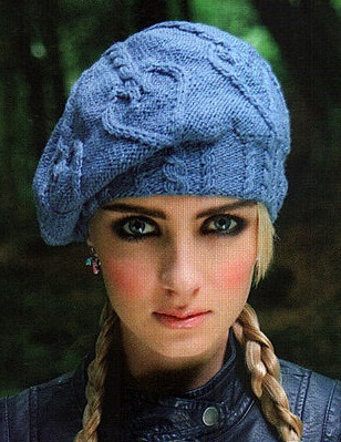 Вязание спицами берет