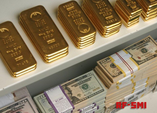 В России растут золотовалютные резервы. За январь прирост 3,2 млрд. долларов