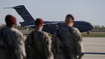 Солдаты из 173-го воздушного батальона ВВС США прибыли для проведения совместных американо-литовских военных маневров