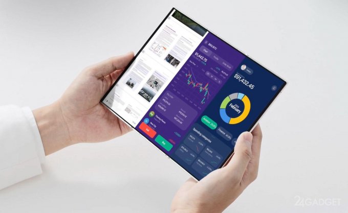 Как будет выглядеть тонкий складной смартфон с тройным экраном PHANTOM, ULTIMATE, экрана, составляет, режиме, экране, тройного, Экран, делает, складывания, использования, “палатки”, экран, поддерживает, котором, тройным, устройство, удобно, способен, смотреть