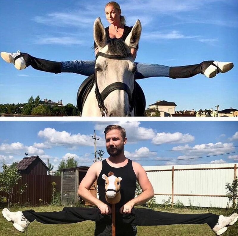 Бородатый пародист из России копирует наряды знаменитостей, используя всё, что оказалось под рукой  