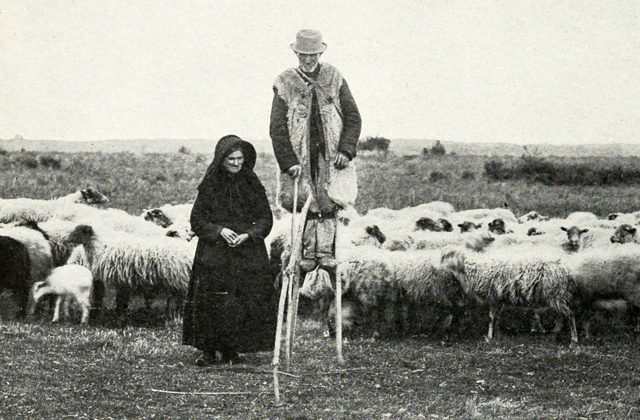 История фото: люди на ходулях 