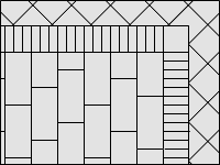 Красивый вариант плиточного ковра