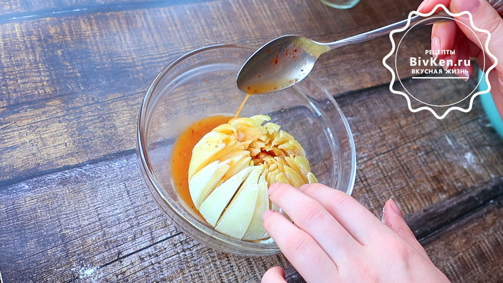 Хризантема в духовке, хрустящая закуска Хризантема в духовке, хрустящая закуска закуски,кулинария