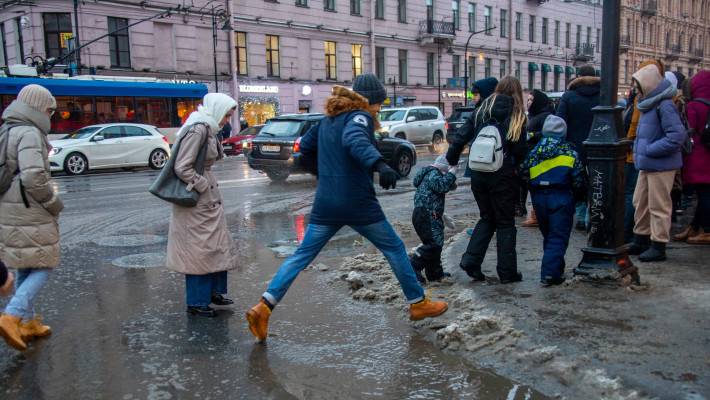 Метеоролог Куткевич предупредил о мокром снеге и дожде на предстоящей неделе в Петербурге Общество