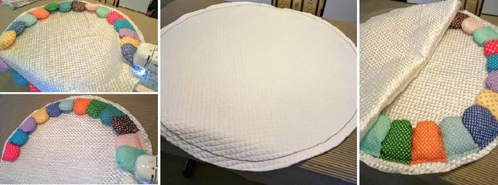 Оригинальный круглый коврик для детской своими руками идеи,сделай сам,советы