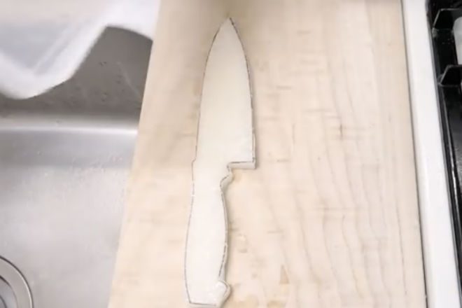Как делается нож из риса