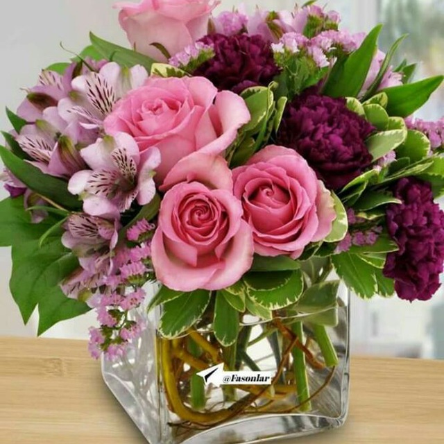Фото красивого букета цветов с днем рождения женщине