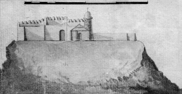 Рисунок Хаджибейской крепости еще одного европейского путешественника