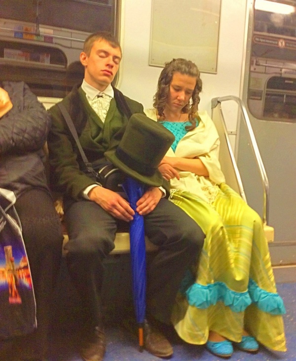 Странные модники в нашем метро Странные модники в нашем метро смешные картинки