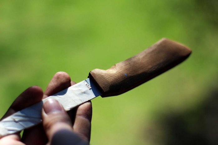 Как восстановить нож, если отломалась ручка Как восстановить нож, если отломалась ручка мужское хобби