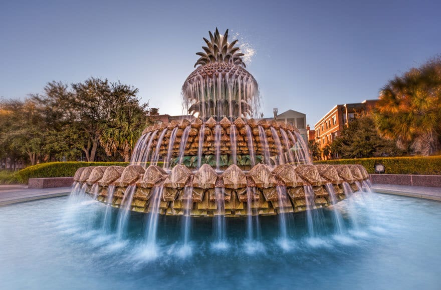 The Pineapple Fountain, Charleston, South Carolina, USA The Pineapple Fountain, Charleston, South Carolina, USA