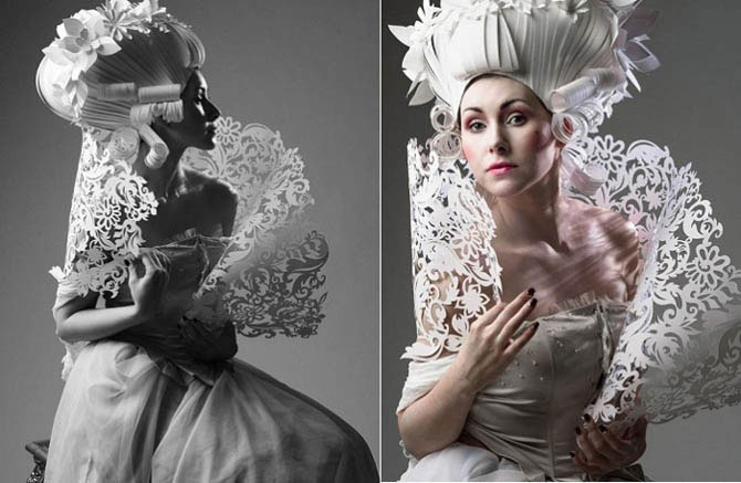 «Бумажное» барокко: потрясающие костюмы от украинской художницы