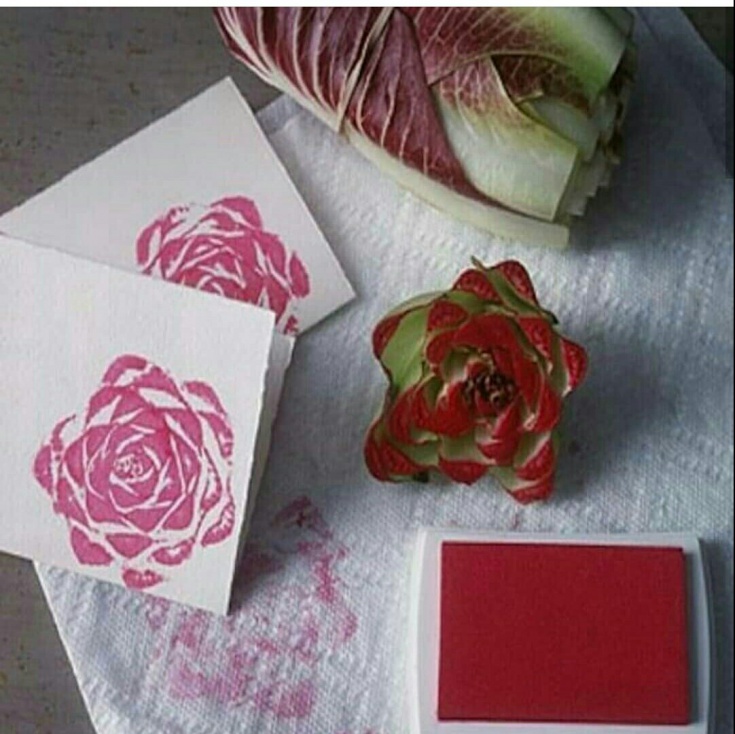 Отпечатки кочерыжки