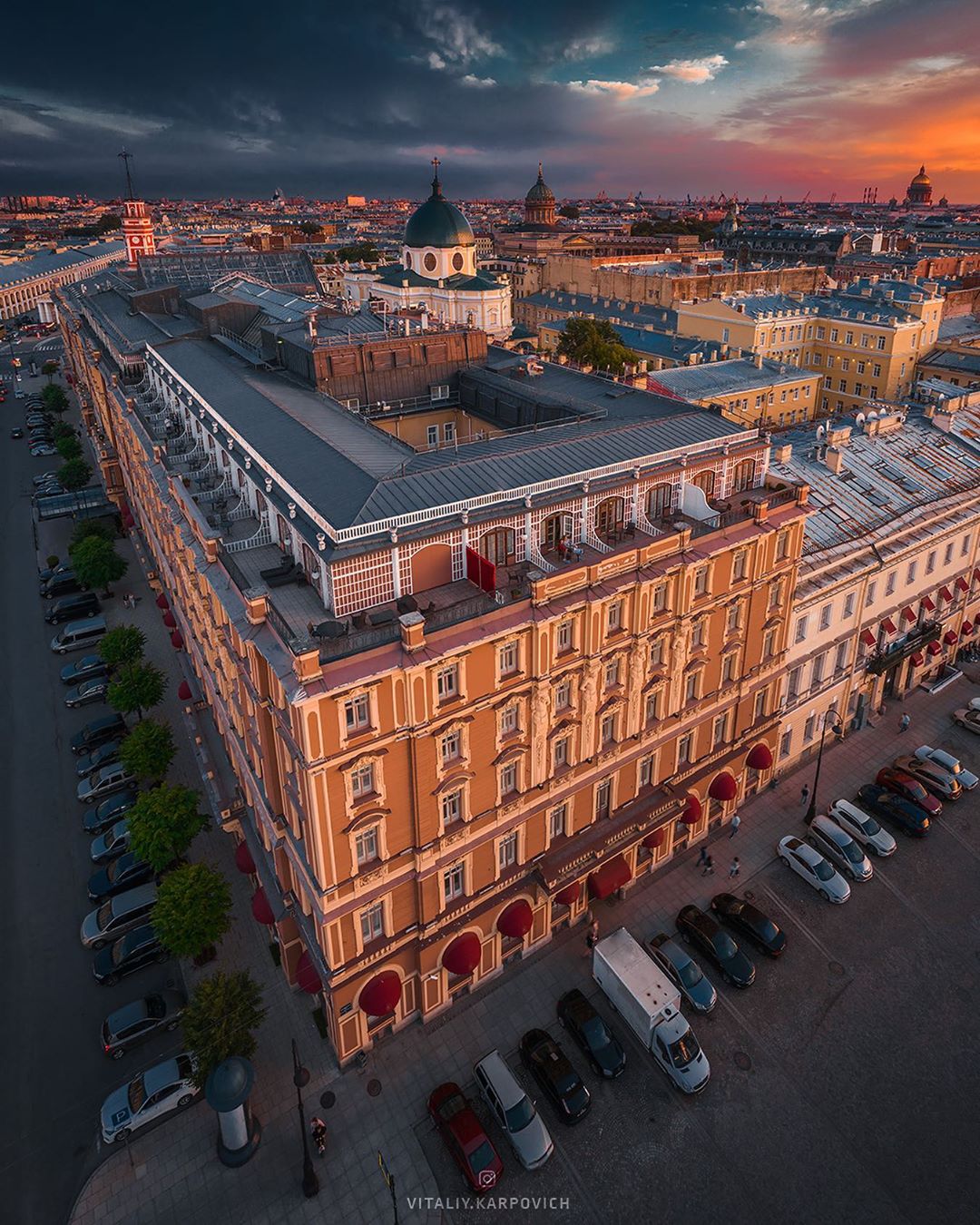 Впечатляющие городские пейзажи Виталия Карповича города,с высоты птичьего полета,тревел-фото