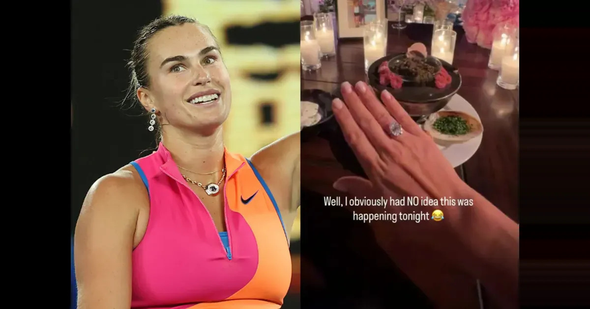 Первая ракетка мира Арина Соболенко выходит замуж: видео помолвки и кольца