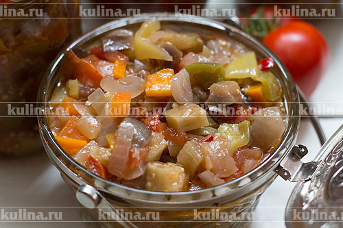 Овощное соте на зиму Вот так выглядит готовое соте, очень вкусное и ароматное. Приятного аппетита!