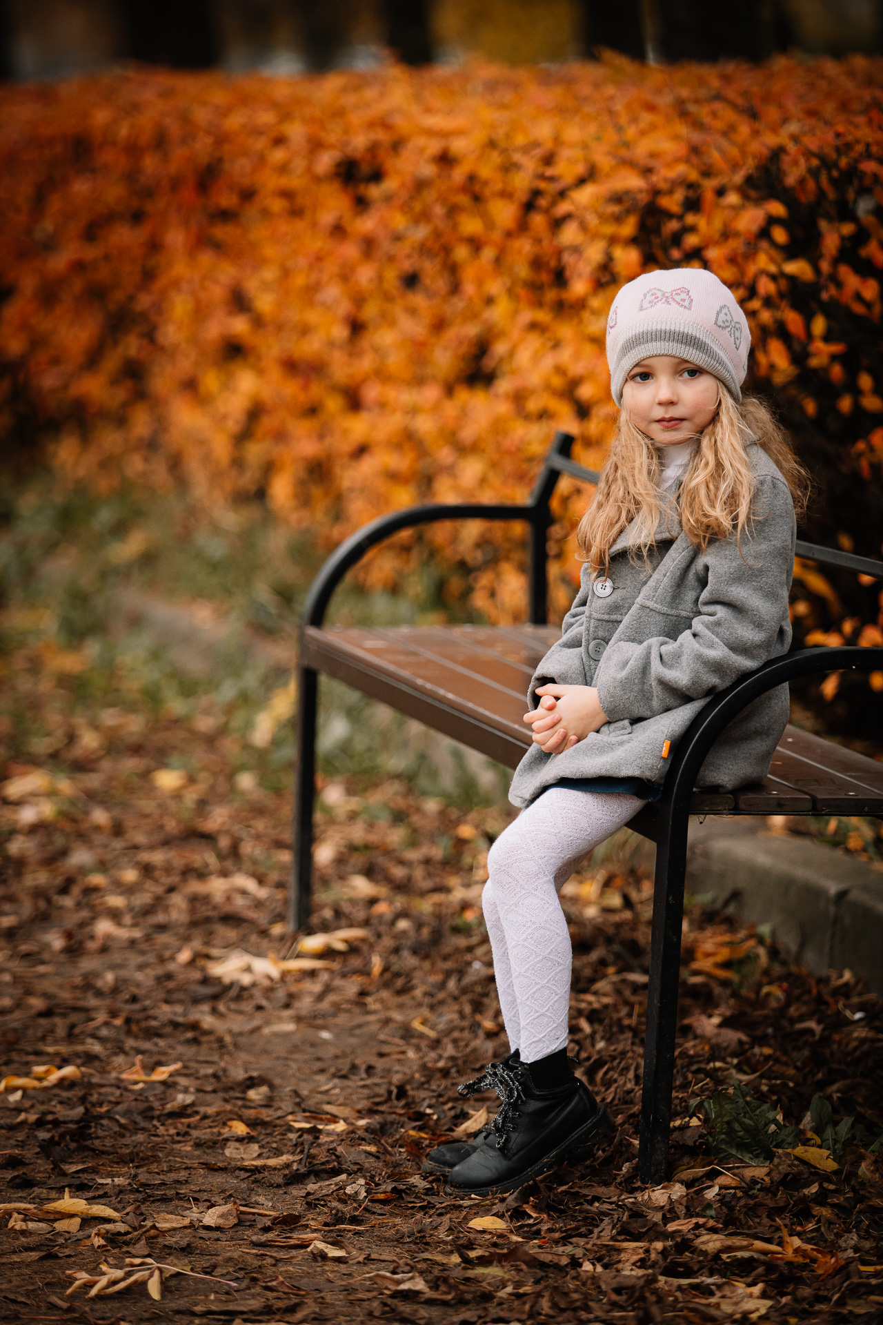 Фотосессия деток осенью на улице