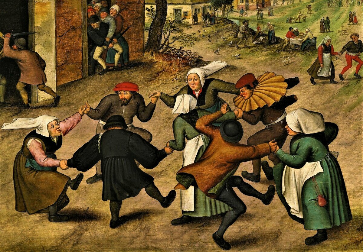 «Танцующие крестьяне», картина П. Брейгеля младшего