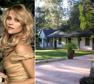 Риз Уизерспун (Reese Witherspoon)   Стоимость: $6,9 млн.   Расположение: Калифорния   Экспликация: 5 спален и 4 гаража   Инфраструктура: бассейн, загон для лошадей