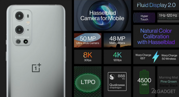 Представлены флагманские смартфоны OnePlus 9 и OnePlus 9 Pro OnePlus, модели, разрешением, датчик, обновления, портретный, технологии, составляет, время, всего, Display, зарядки, сенсор, сенсора, 1156ʺ, Hasselblad, обеспечивает, работает, базового, ультраширокоугольный