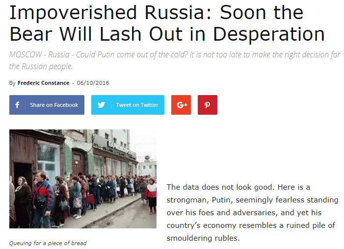 Russia soon to become a