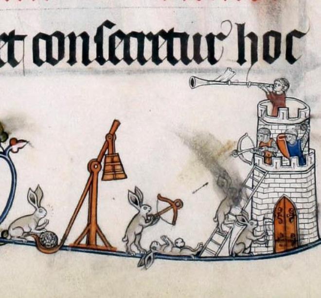 20 кроликов-убийц из средневековых книг: почему именно этих зверьков рисовали такими злобными кролики, средневековых, именно, Ветхого, собаки, читателя, символизируют, Завета, людей, монахам, возможно, присутствует, просто, казалось, политическая, может, подтекст, социальный, забавным, какойто