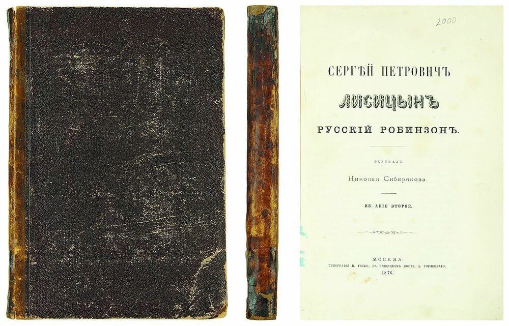 Обложка к книге Николая Сибирякова, 1876 год