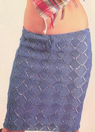 Вязание юбки спицами