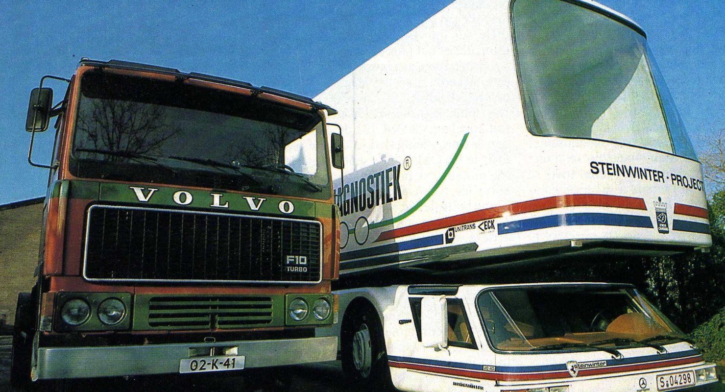 Тягач нестандартной формы из Германии — разработка 1980 годов