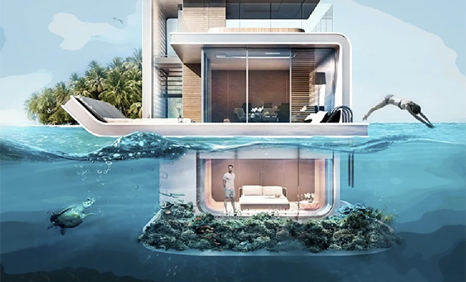 Миллионеры Дубая и их подводные дачи: смотрим внутри джакузи, проекты, прямо, берегов, искусственного, архипелага, подводный, месте По, развесовка, одном, помещение, удерживает, задумке, архитекторов, основной, Здесь, надежно, правильная, спальня, конструкция