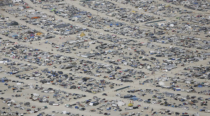 Фестиваль Burning Man с высоты птичьего полета и не только