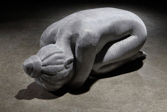 скульптура, алюминий, проволока