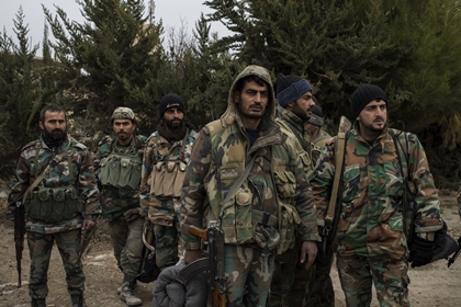 Военнослужащие Сирийской арабской армии