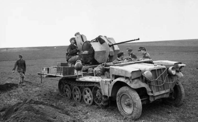 Использование трофейных немецких 20-мм зенитных автоматов Использование трофейных немецких 20-мм зенитных автоматов оружие