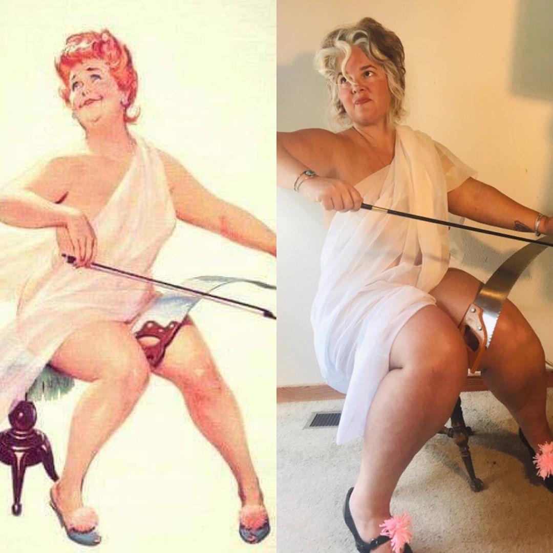 Блогерша наплевала на все стандарты и воссоздала пинап-образы, где лишний вес, — это красиво Блогерша наплевала на все стандарты и воссоздала пинап-образы, где лишний вес, — это красиво