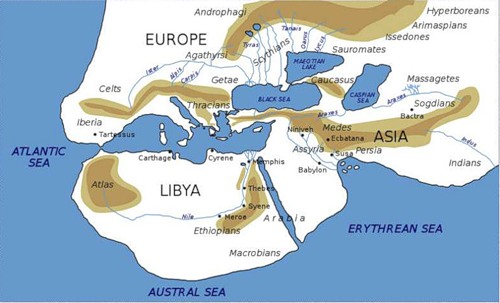 Карта-мира-Геродота.