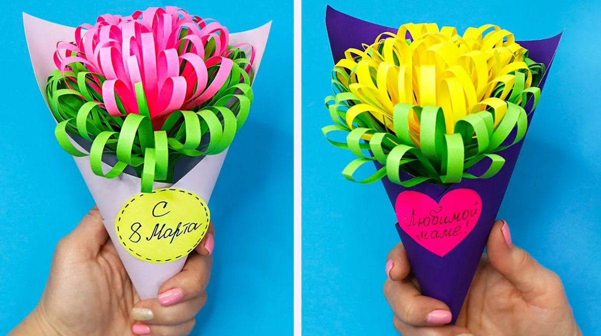 Как сделать открытку для мамы на 8 марта своими руками: 5 легких и классных идей Как сделать открытку для мамы на 8 марта своими руками: 5 легких и классных идей бумаги, сложить, формата, пополам, стороне, вырезать, тюльпана, можно, чтобы, центру, приклеить, Приклеить, прямоугольник, листе, написать, клеем, фиолетовый, зеленой, желтый, белом
