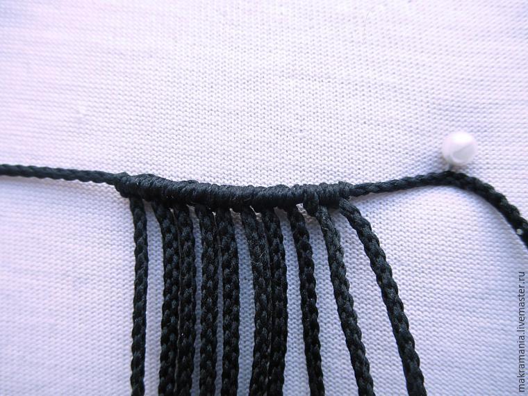 Плетем объемную бусину в технике макраме мастер-класс,плетение
