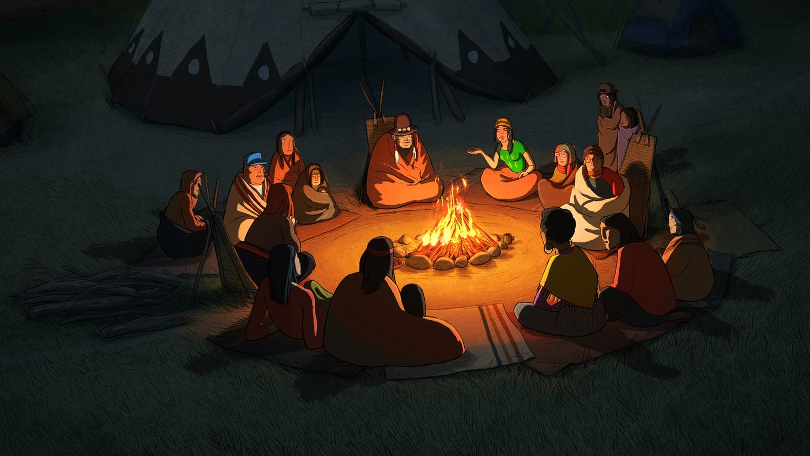 Трубка мира: «Четыре души койота» — стильный мультфильм о мифах коренных американцев