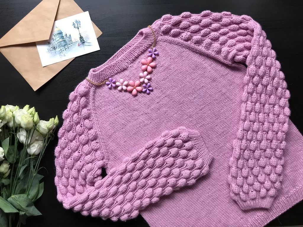 Модный узор спицами «Малинки»: описание и идеи применения Модный узор спицами «Малинки»: описание и идеи применения вязание спицами,рукоделие,своими руками,узор малинки