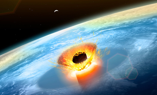 Ученые посчитали высоту цунами от астероида, закончившего эпоху динозавров. Волна была в 2 километра